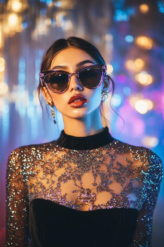 Lace and Sequins for Holiday Party Tops: Dazzling Festive Style - photo 7