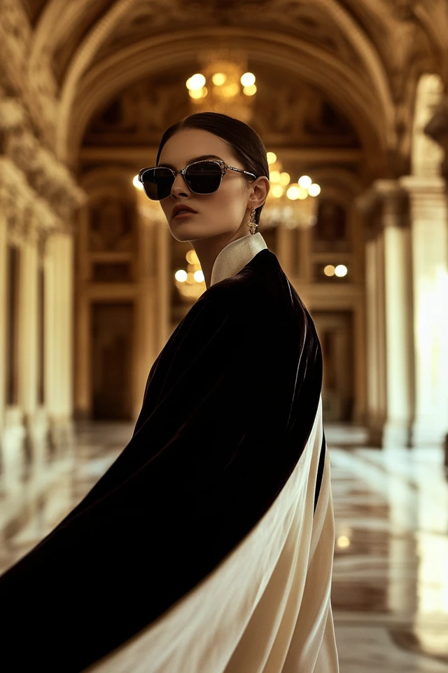 Combining Silk and Velvet for Dramatic Capes: A Luxurious Statement of Elegance - photo 7