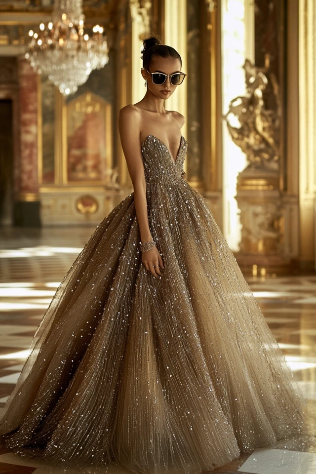 Tulle and Beaded Accents for Glamorous Evening Gowns: Capturing Elegance and Drama - photo 7