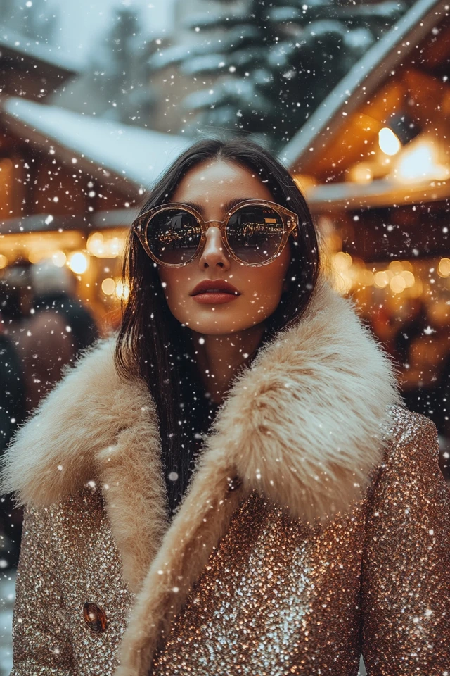 Faux Fur and Sequins Together for Bold Holiday Coats: The Perfect Blend of Glamour and Warmth - photo 7