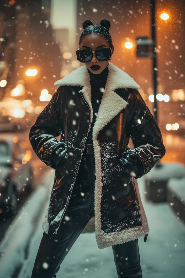 Faux Leather and Wool for Statement Outerwear: Bold, Cozy, and Unapologetically Chic - photo 7