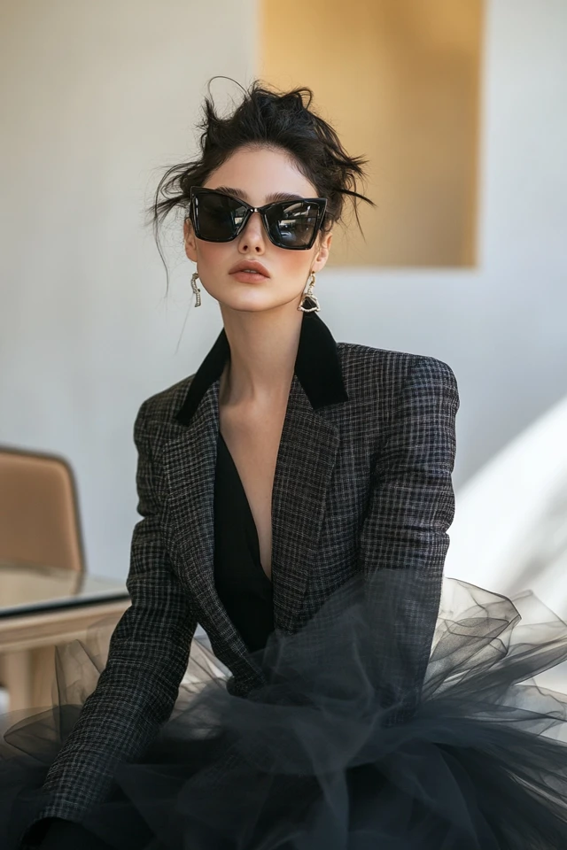 Tweed and Tulle for Unique Layered Outfits: A Modern Twist on Timeless Fabrics - photo 5