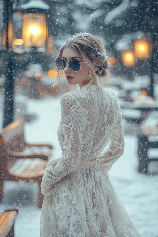 Lace and Wool for Warm Winter Dresses - photo 7