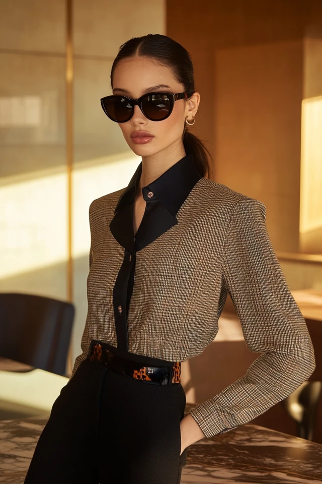 Tweed and Silk for Polished Work Blouses - photo 7