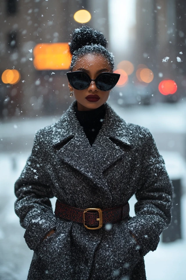 Statement Belts Over Oversized Coats for Winter Style - photo 7