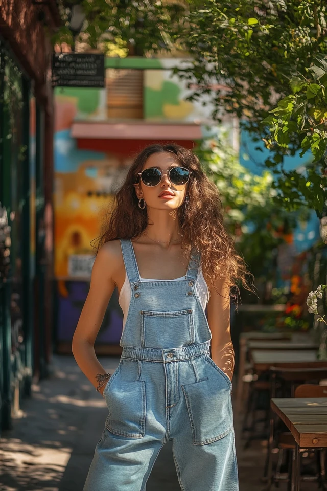 Relaxed Denim Overalls for Summer Street Style - photo 7