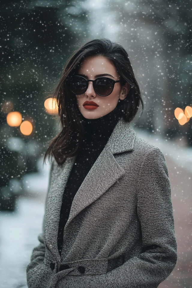 Fitted Turtleneck Tops for Sleek Winter Looks - photo 7