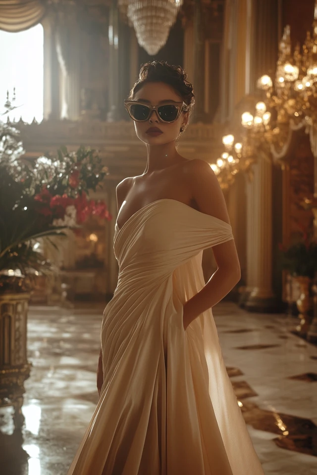 Draped Off-Shoulder Gowns for Formal Events - photo 7