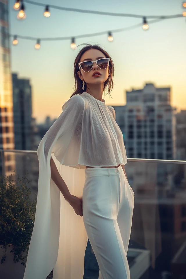 Asymmetrical Cape Blouses for Bold Style - photo 7