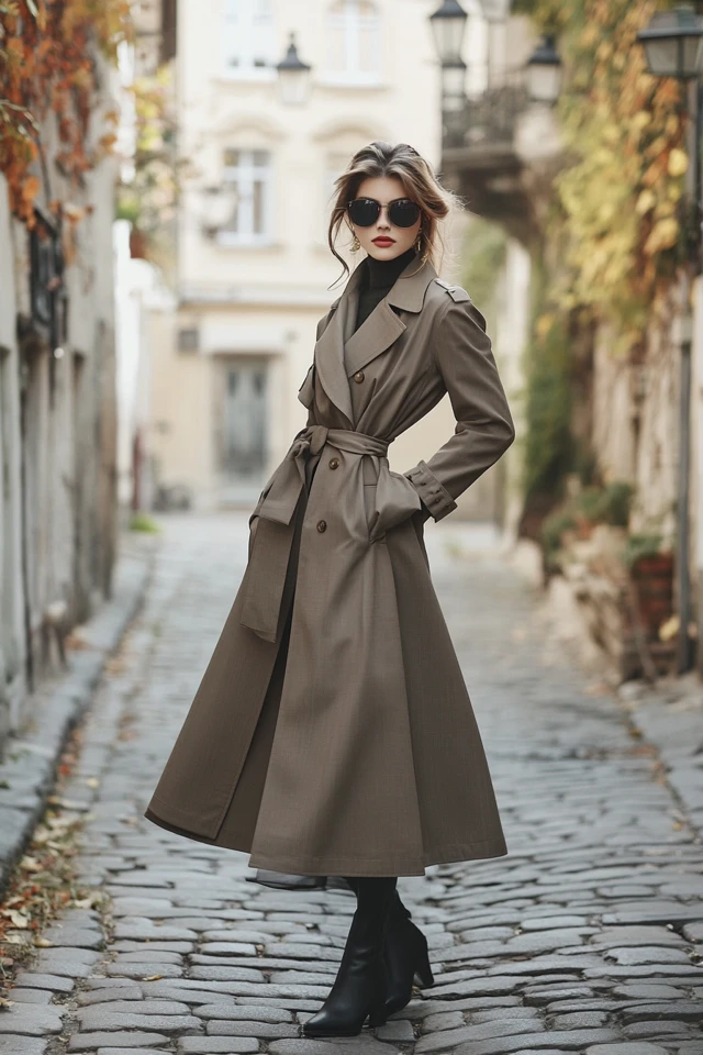 A-Line Trench Coats for Feminine Outerwear - photo 7
