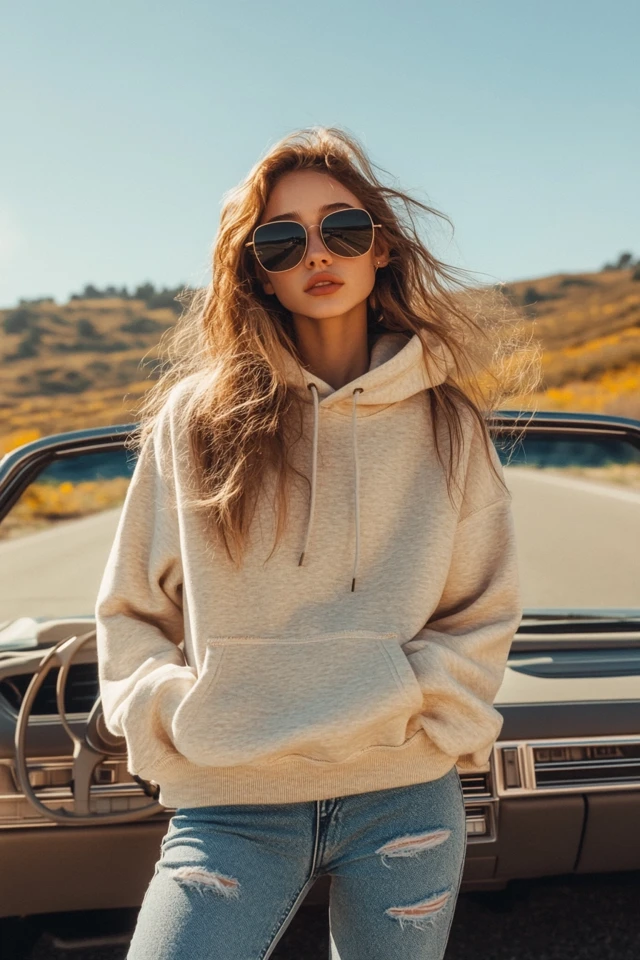 Comfy Road Trip Attire with Relaxed Hoodies: Effortless Style for Adventures on the Road - photo 7