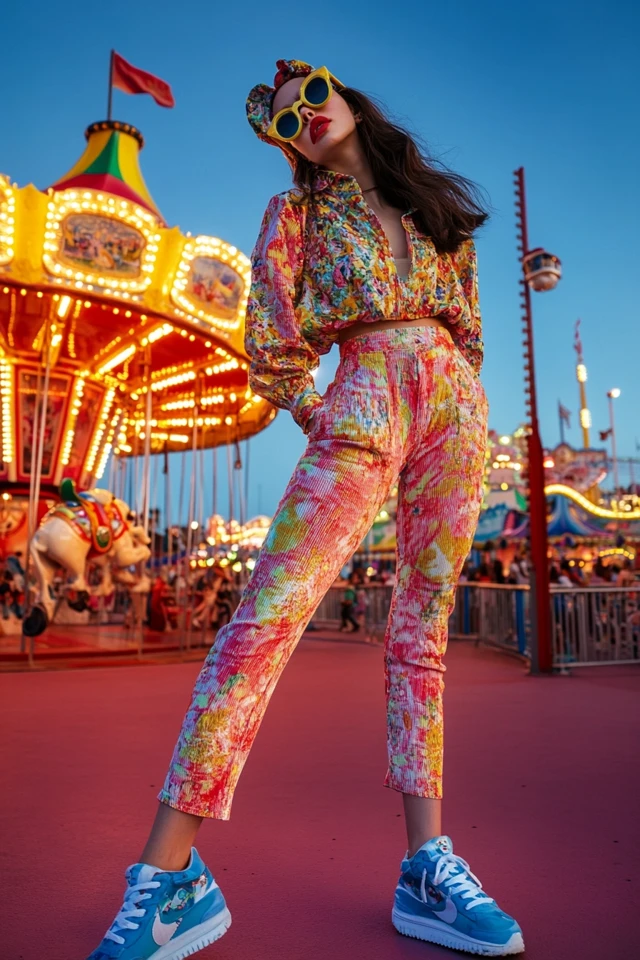 Vibrant Theme Park Attire with Fun Accessories: Stylish Comfort for a Day of Adventure - photo 5