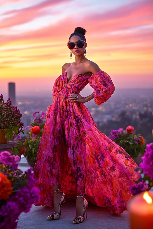 Bold Anniversary Trip Dresses with Jewel-Toned Hues: Celebrate in Vibrant Elegance - photo 7