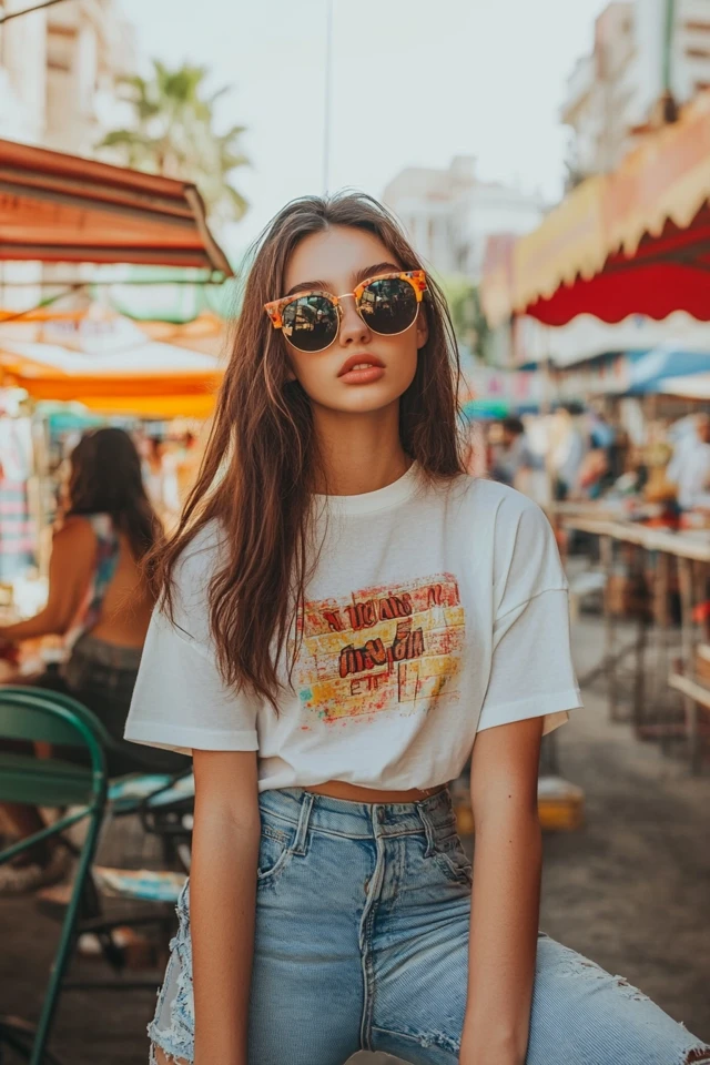Trendy Flea Market Styles with Oversized Tees: Effortless Fashion for a Day of Treasure Hunting - photo 7