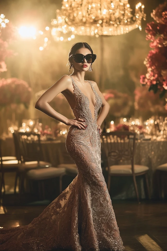 Bold Wedding Reception Gowns with Sculpted Designs: Make a Statement on Your Big Day - photo 7