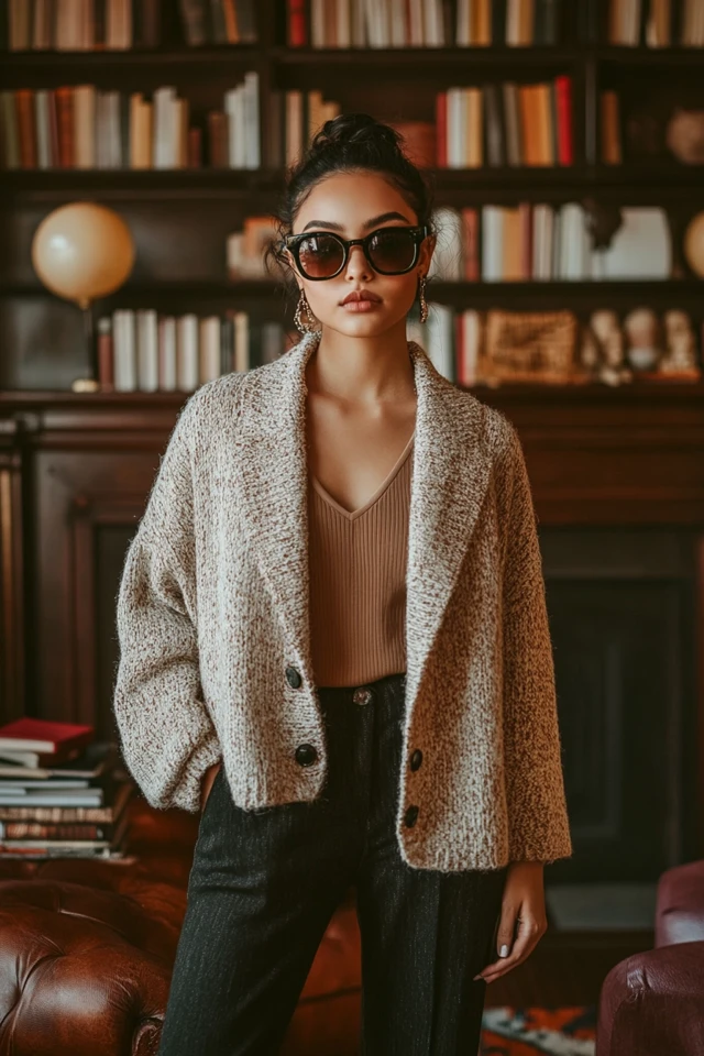 Effortless Book Club Styles with Comfy Knitwear: Cozy Looks for Literary Gatherings - photo 7
