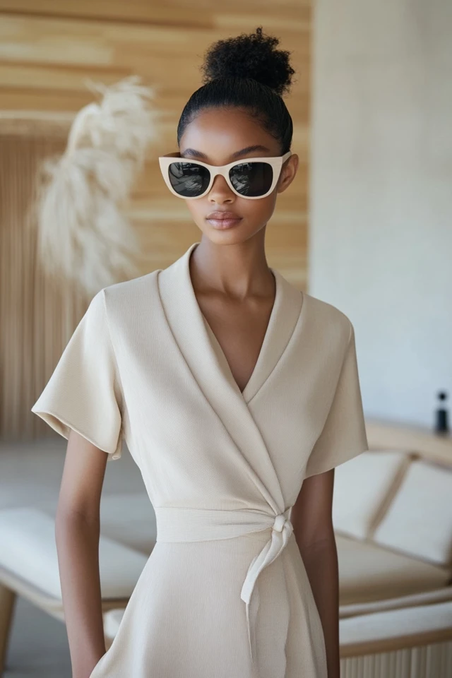 Neutral Wrap Dresses for Versatile Styling - photo 7