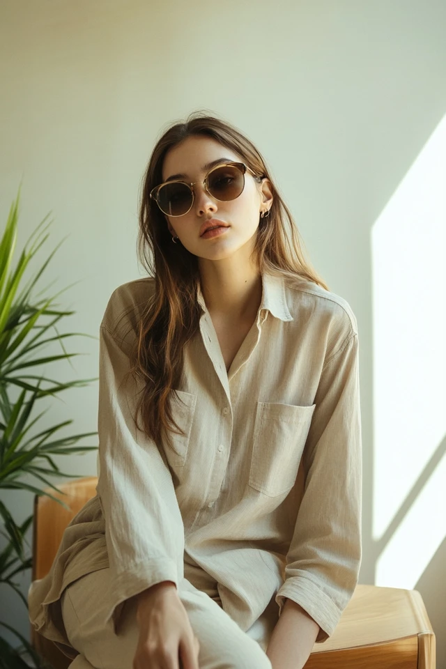Oversized Button-Down Shirts for Layering Ease - photo 7