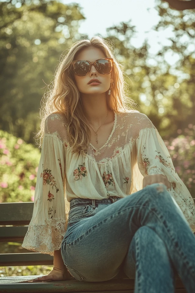 Flowy Peasant Tops for Casual Chic - photo 7