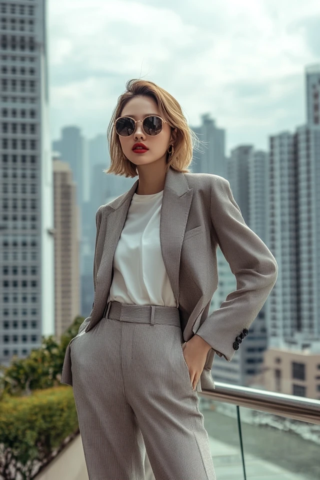 High-Rise Tailored Trousers for Sleek Outfits - photo 7