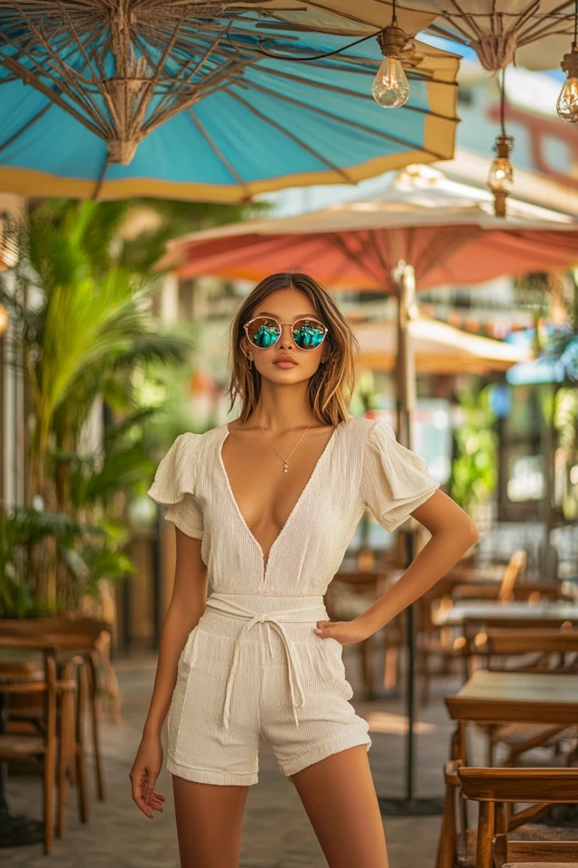 Short-Sleeve Rompers for Effortless Summer Styling - photo 7