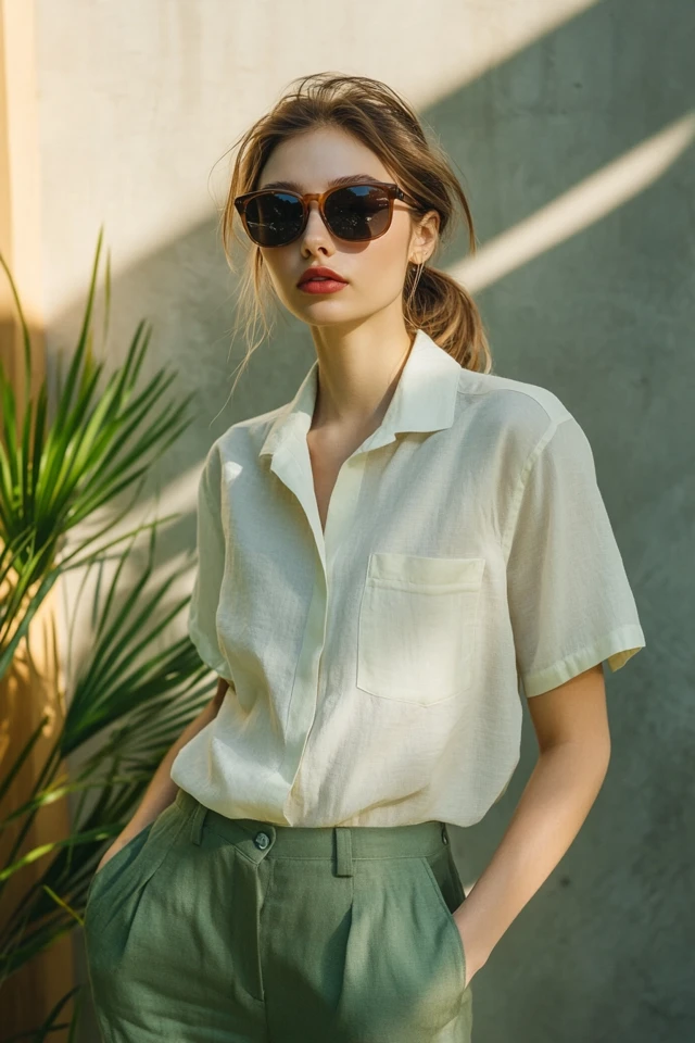Short-Sleeve Button-Ups for Springtime Sunshine: A Breezy and Stylish Wardrobe Must-Have - photo 7