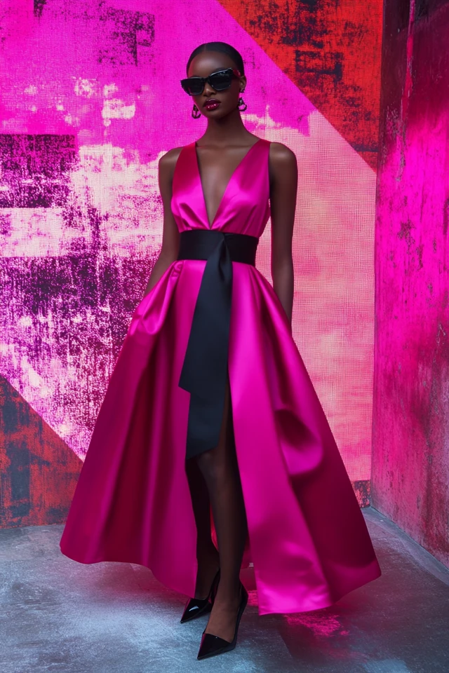 Black Dresses with Fuchsia Accents - photo 7