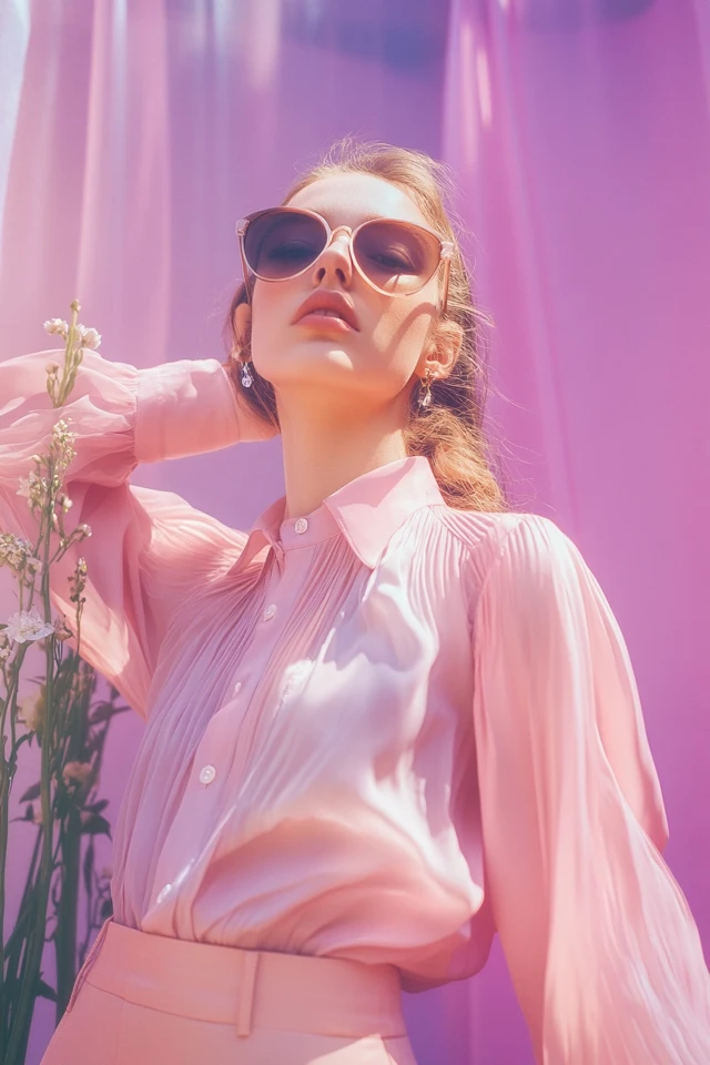 Periwinkle and Soft Pink in Feminine Blouses - photo 7