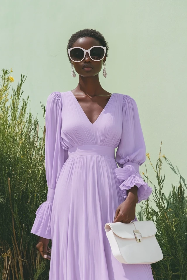 Soft Lavender and White Pairings for Chic Summer Dresses - photo 7