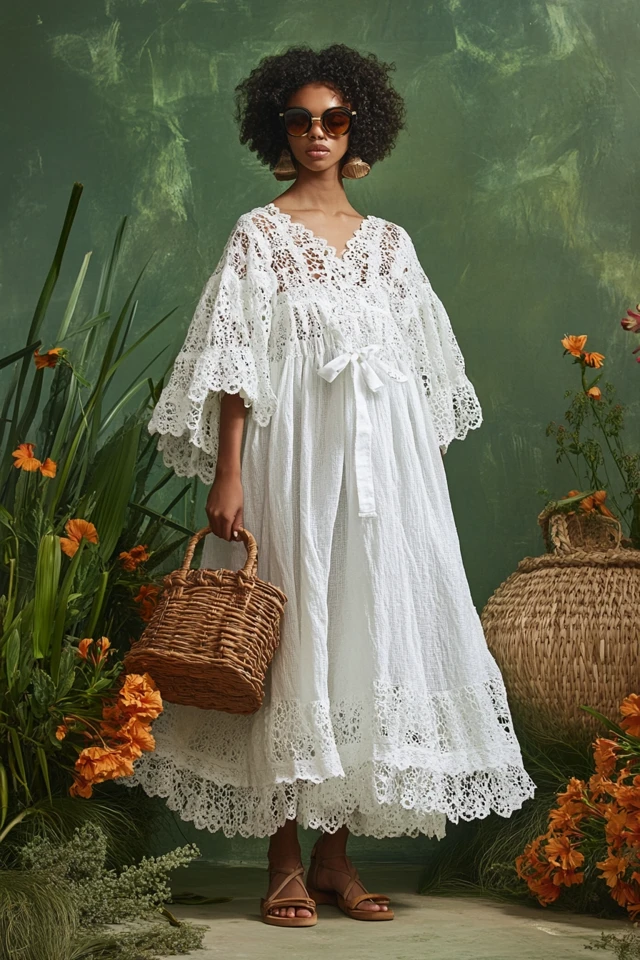 Combining Linen and Eyelet for Breezy Dresses - photo 7