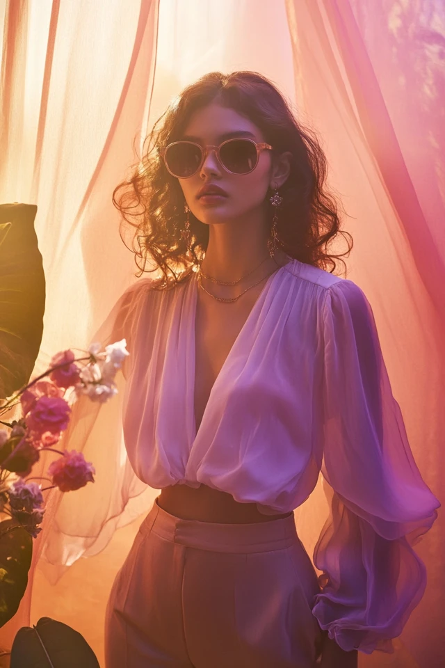 Mixing Chiffon and Silk in Feminine Blouses - photo 7