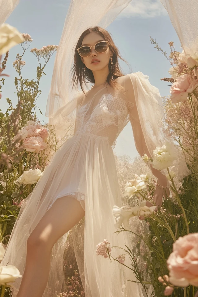Combining Sheer Mesh and Tulle for Ethereal Dresses - photo 6