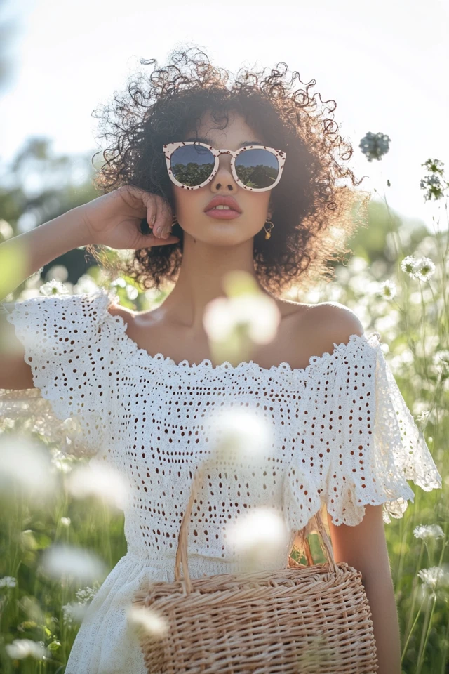 Eyelet Fabric in Feminine Spring Dresses - photo 7
