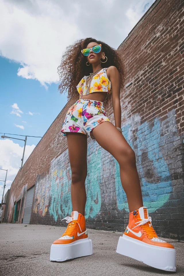 Bright Statement Sneakers for Summer Outfits - photo 7