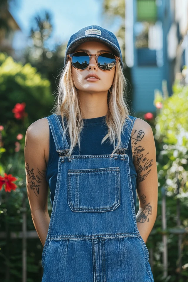 Relaxed Denim Overalls for Weekend Wear - photo 7