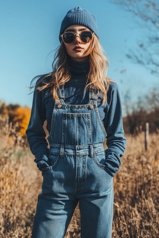Relaxed Denim Overalls for Windy Days on the Go - photo 7