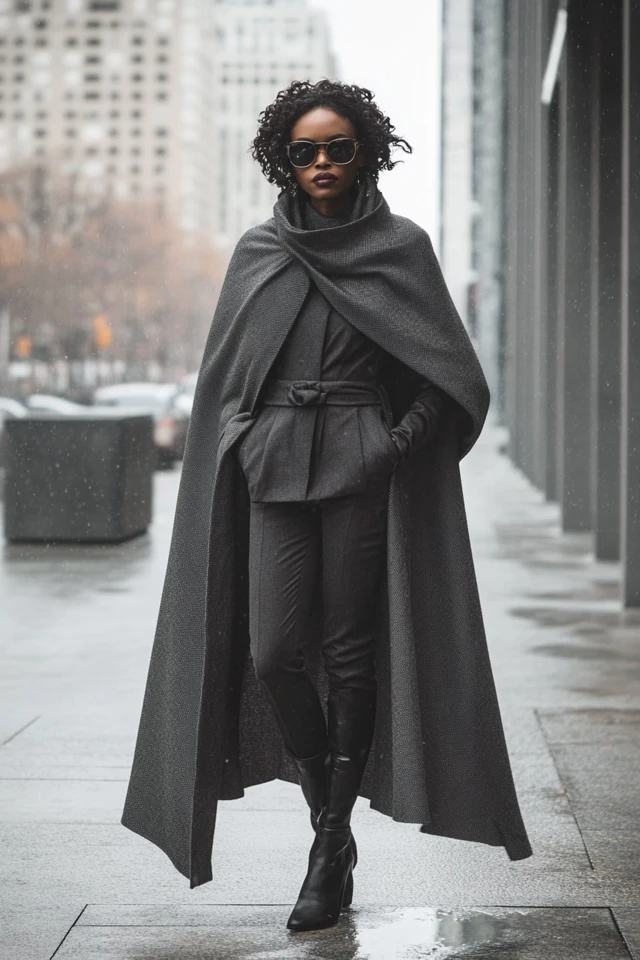Sleek Trench Capes for Wet Winter Days - photo 7