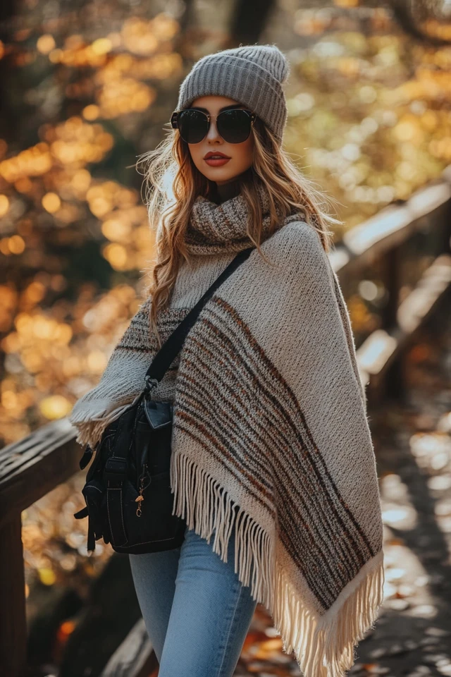 Soft Wool Ponchos for Cool Autumn Hikes - photo 7