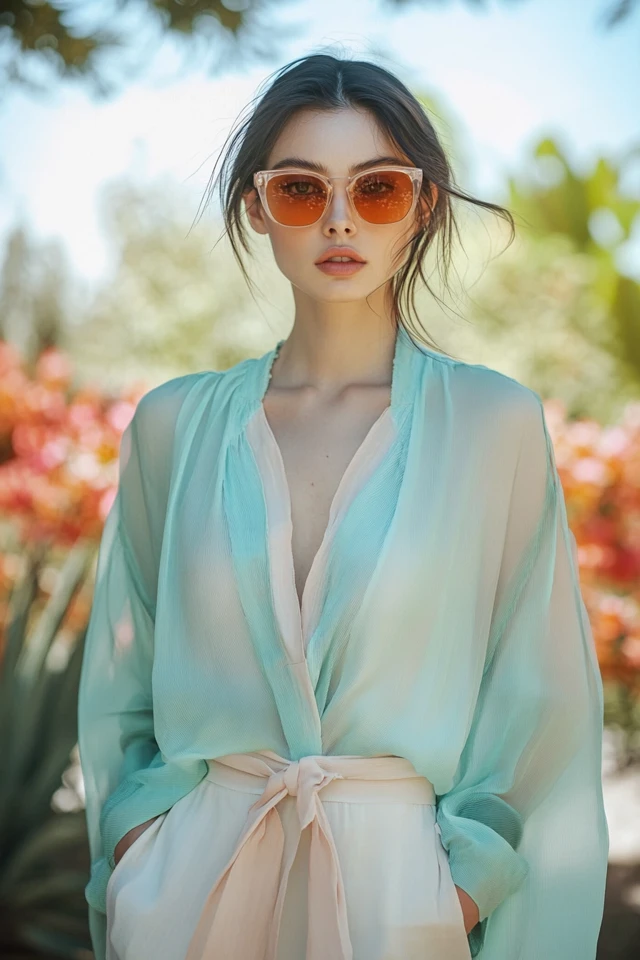 Aqua and Pale Coral Color Palettes for Breezy Tunics - photo 7