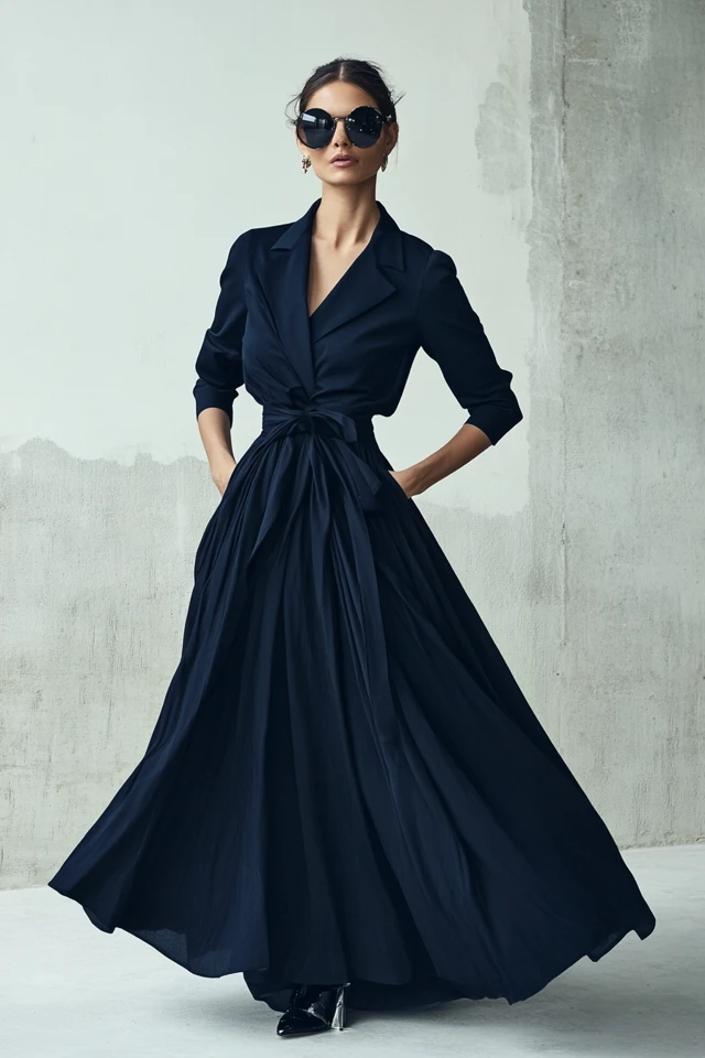 Elegant Navy Dresses for Evening Receptions - photo 7