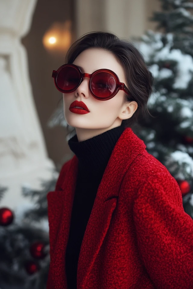 Chic Red and Black Outfits for Winter Soirées - photo 7