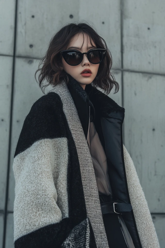 Mixing Wool and Sheer Fabrics in Statement Coats - photo 7