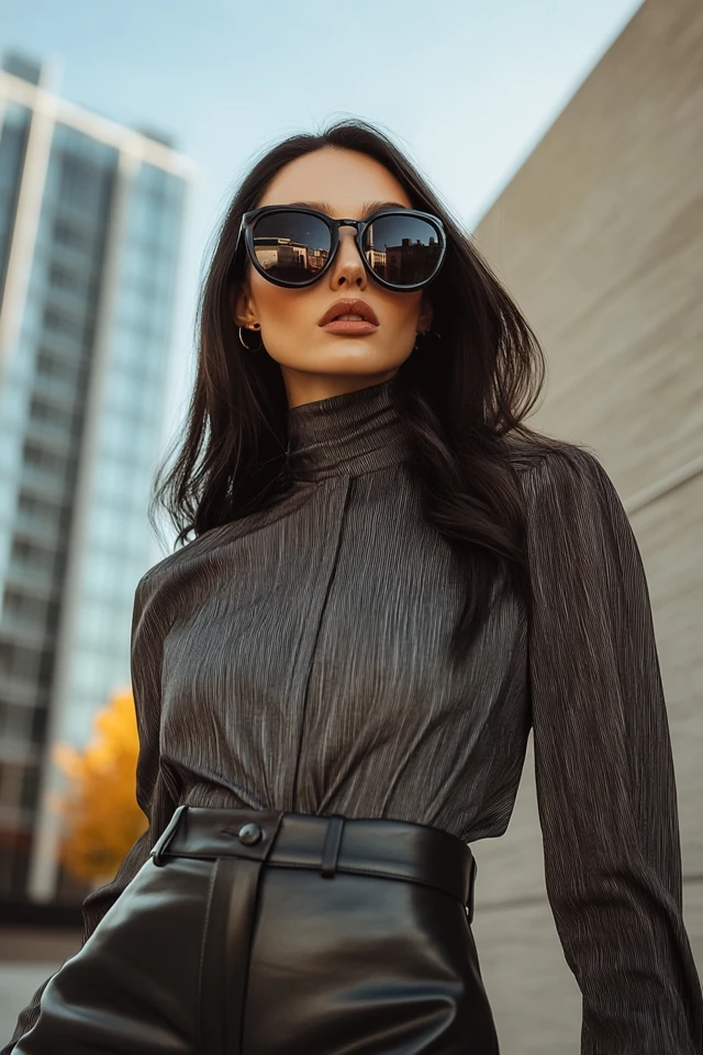 Faux Leather Pants for Sleek Fall Evening Outfits - photo 7