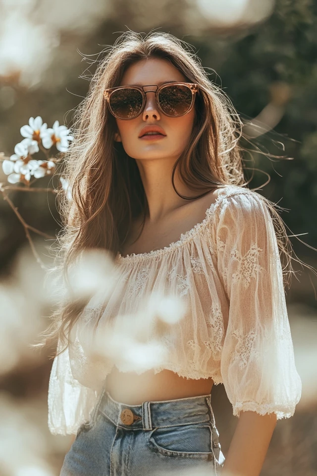 Breezy Peasant Tops for Spring Casual Wear - photo 7