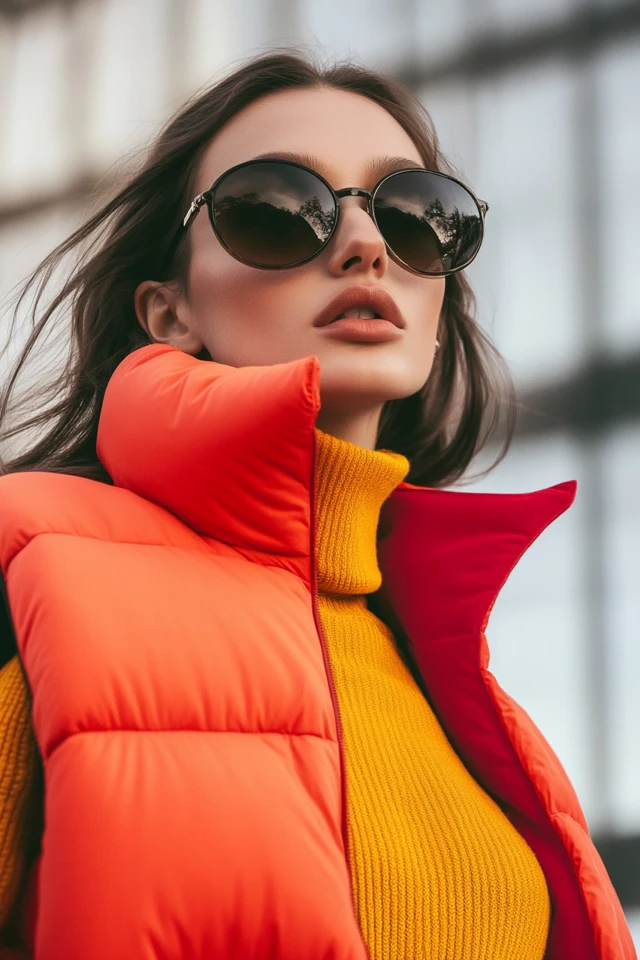 Puffer Vests in Bold Colors for Winter Occasions - photo 7