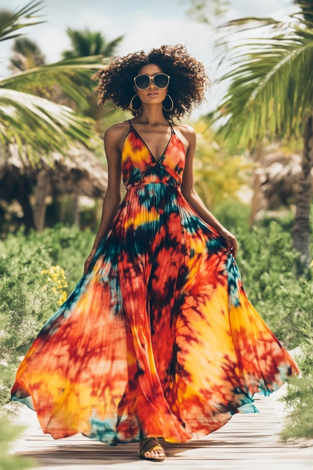 Bold Tie-Dye Maxi Dresses for Summer Fun - photo 3