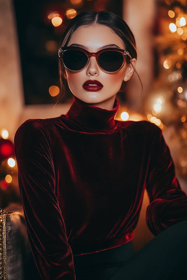 Luxe Velvet Tops for Winter Party Outfits - photo 7