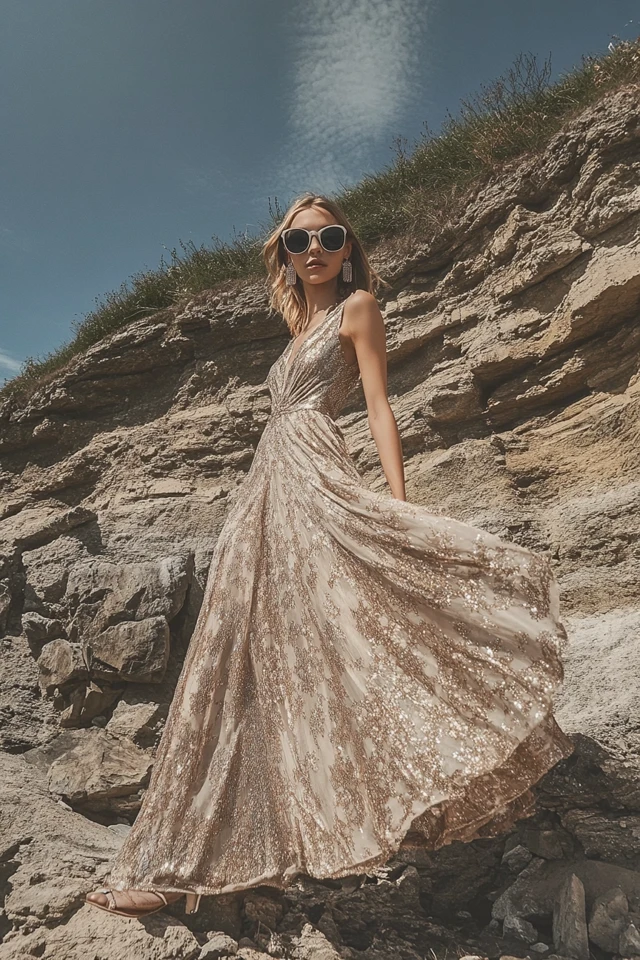Chic Metallic Dresses for New Year’s Day Brunches: Start the Year in Style - photo 7