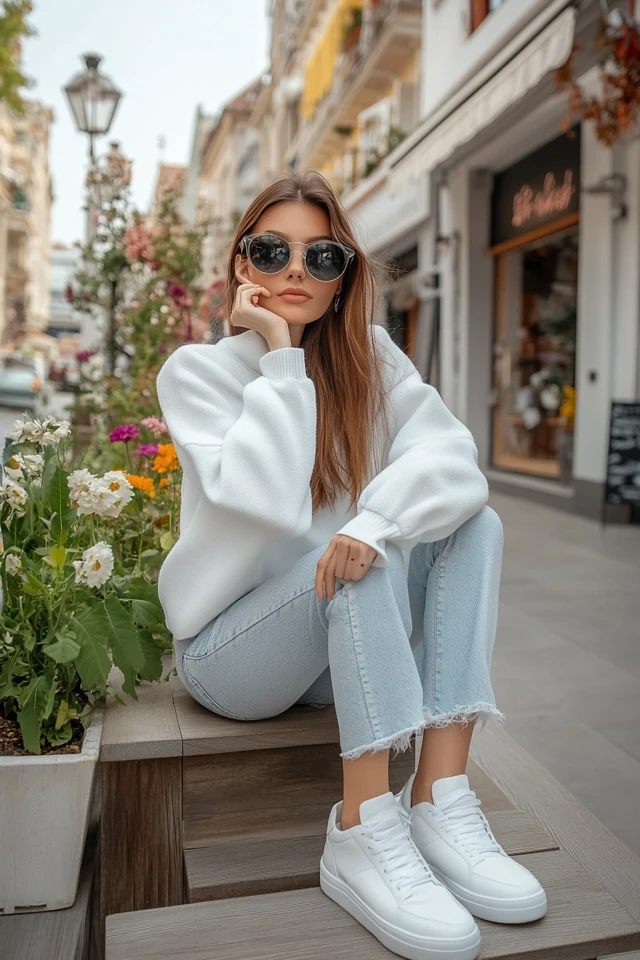Comfortable White Sneakers for Casual Outfits - photo 7