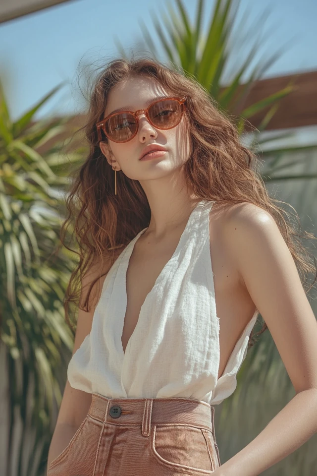 Combining Soft Linen and Rigid Denim in Summer Outfits: The Perfect Blend of Comfort and Style - photo 7